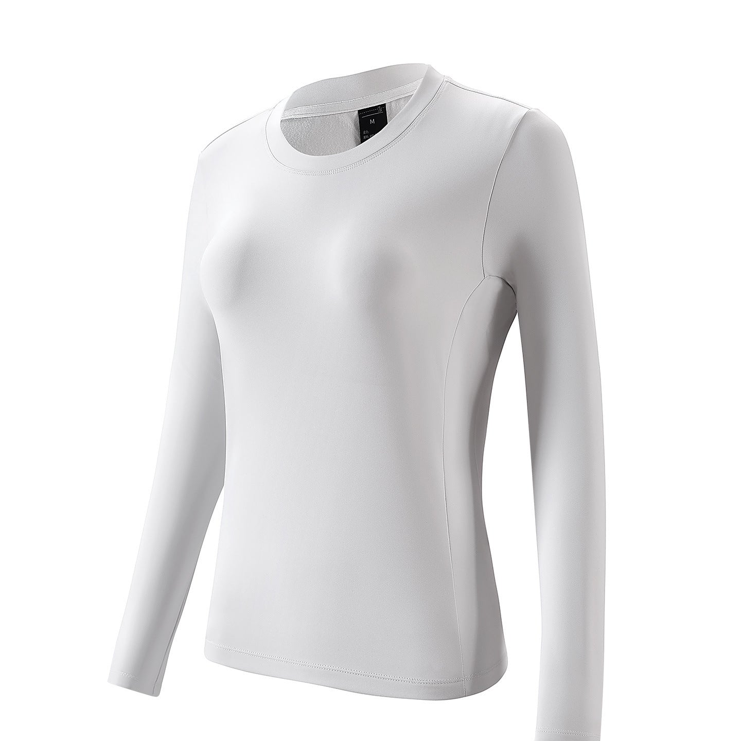 Outdoor running fitness sportswear moisture-absorbing quick-drying bottoming top men's and women's casual slim-fit crew neck long-sleeved t-shirt