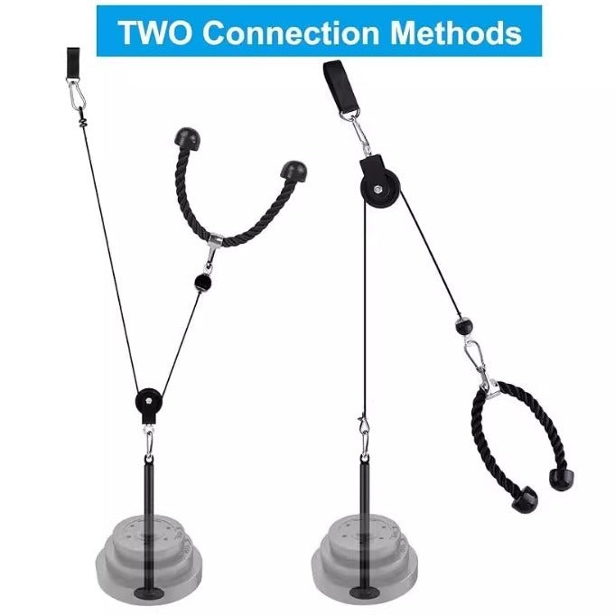 Homemade fitness equipment modification accessories DIY household high pull-down practice big bird equipment pulley wire rope