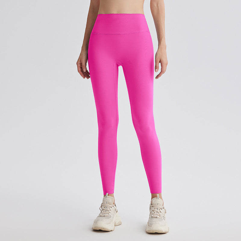 Upgrade the sixth generation of double-sided abraded shark pants, high-waisted nude yoga clothes, running sports fitness pants, hip-lifting yoga pants.