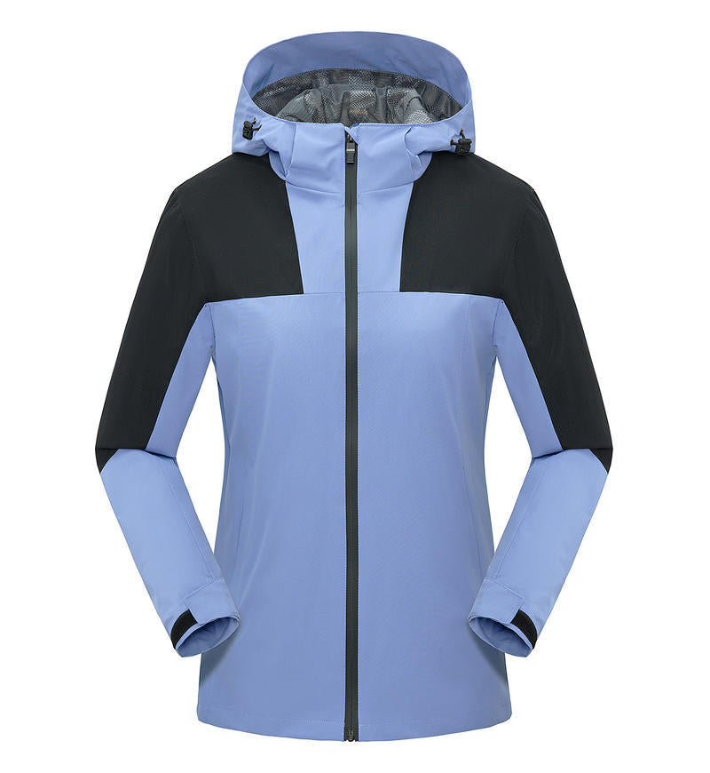 Jacket custom embroidery printed logo outdoor windproof waterproof autumn and winter stand-up collar sportswear group work clothes