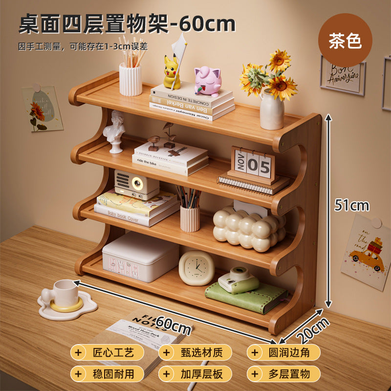 Desktop Shelving Multi-layer Storage Shelf Bookshelf Kitchen Supplies Office Household Cup Holder Home Goods Storage Shelf