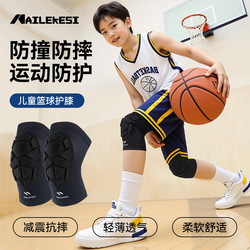 Children's knee pads Sports protection Breathable football Basketball Outdoor sports Knee pads Professional knee anti-drop durable