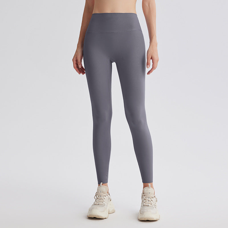Upgrade the sixth generation of double-sided abraded shark pants, high-waisted nude yoga clothes, running sports fitness pants, hip-lifting yoga pants.