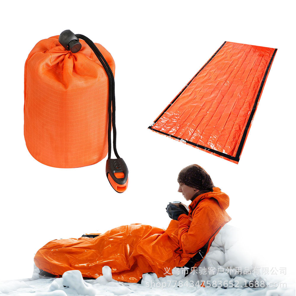 Cross-border Outdoor First Aid Sleeping Bag Emergency Camping Hiking Mountain Climbing Outdoor Insulation Equipment Survival Blanket