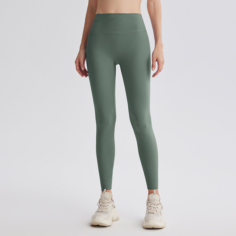 Upgrade the sixth generation of double-sided abraded shark pants, high-waisted nude yoga clothes, running sports fitness pants, hip-lifting yoga pants.