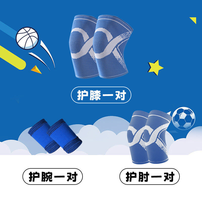 Children's sports football basketball knee pads elbow pads arm joints professional anti-drop breathable men's and women's sports protective gear winter