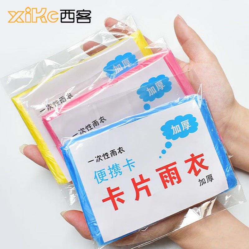 Disposable thickened plus travel portable raincoat factory wholesale electric vehicle adult children explosion-proof rain poncho