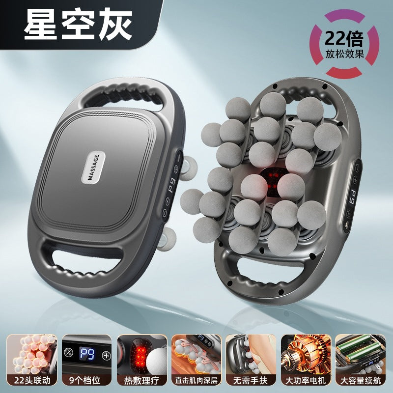 New six-head fascia gun professional grade waist back high-frequency vibration massager 6-head massage gun cross-border special supply