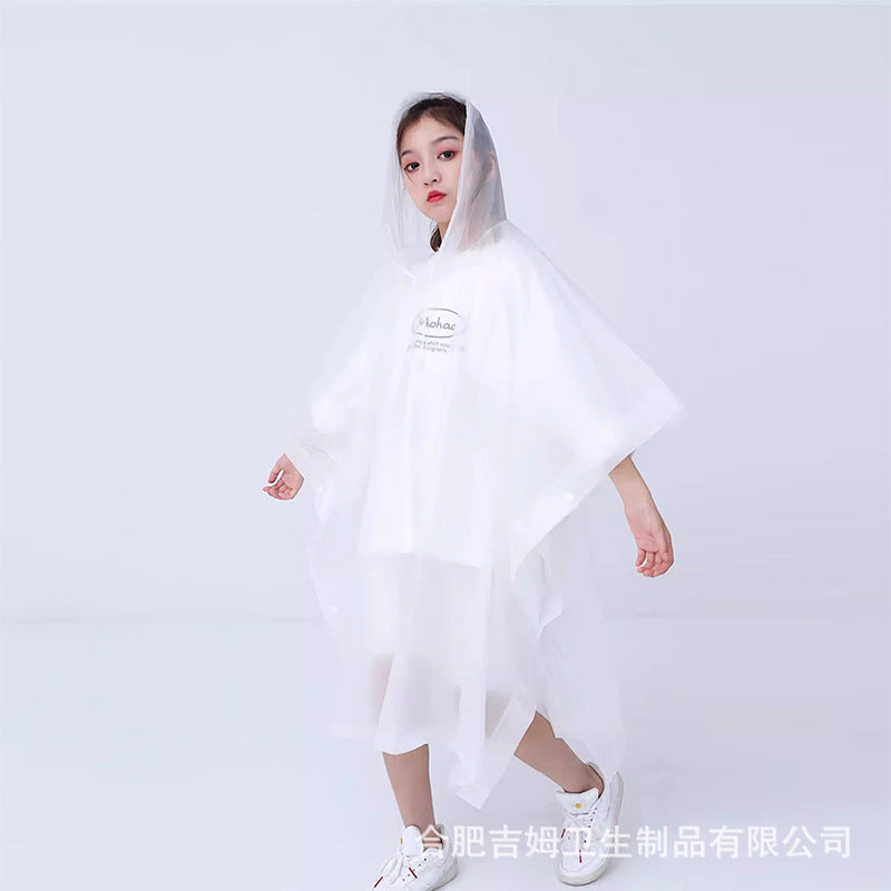 Non-disposable thickened outdoor travel adult poncho rafting EVA portable light men's and women's fashion, raincoat wholesale