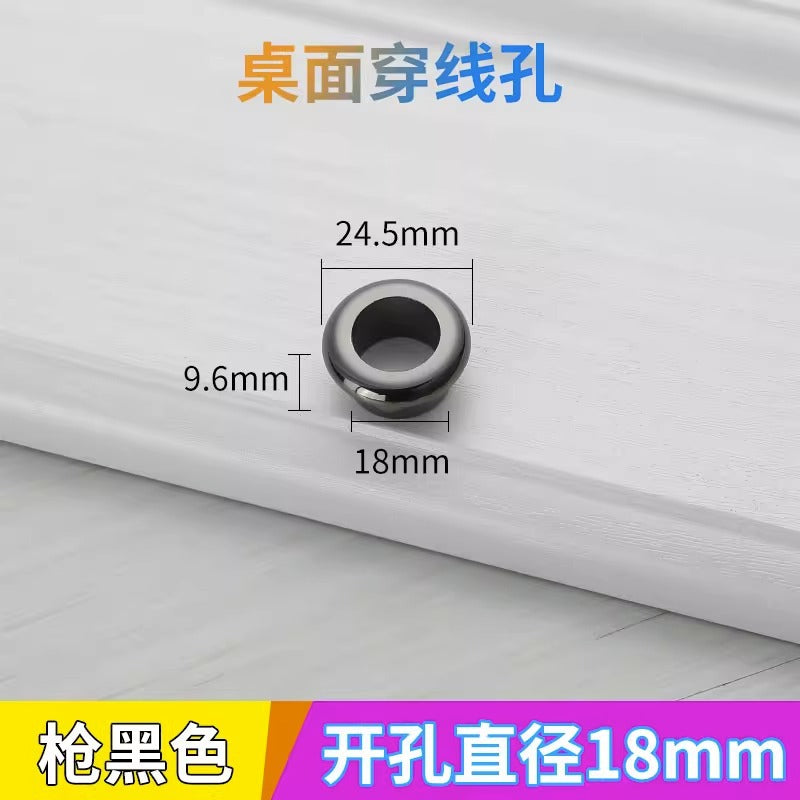 Computer Desktop Desk Threading Hole Cover Desk Face Hole Threading Wire Box Opening Hole Cover Round Decorative Ring