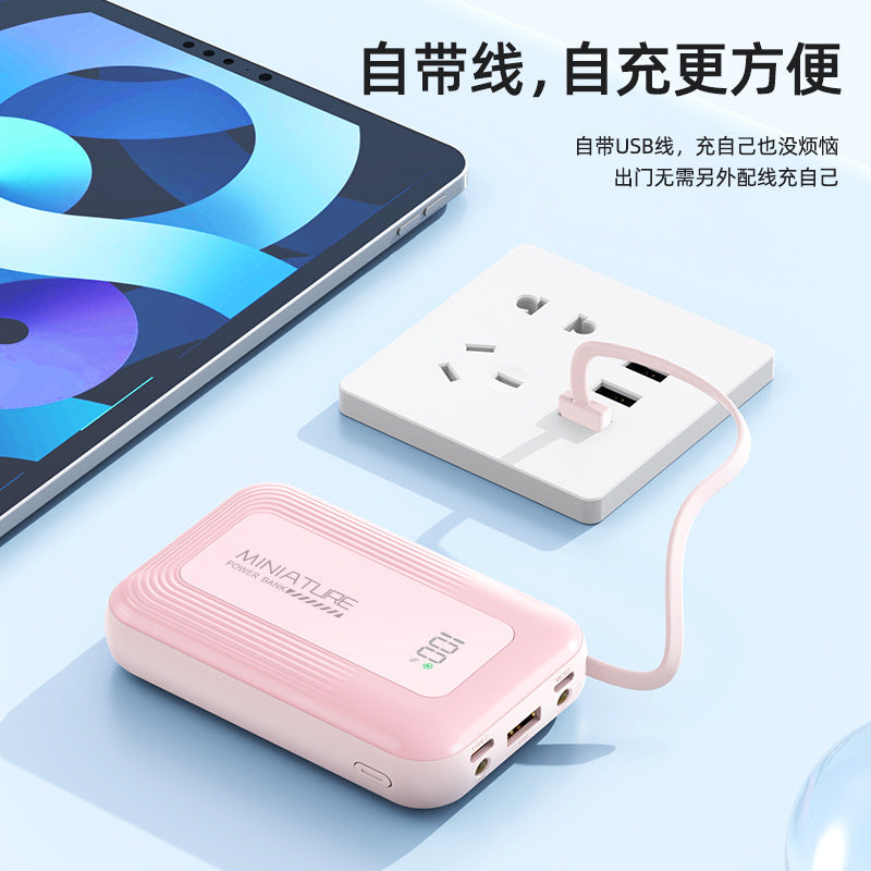 Cross-border new arrival20000mAh power bank with super fast charging and large capacity1Wan comes with a lightweight portable charger